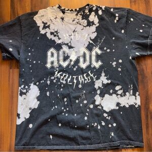 AC/DC Black and White Short Sleeve Tee